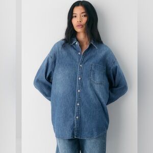 Aritzia Denim Forum 80’s Comfy Denim Shirt